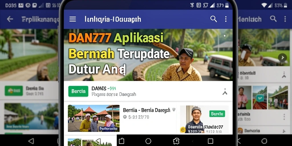 Antarmuka pengguna aplikasi DAN777 yang informatif dan menarik.