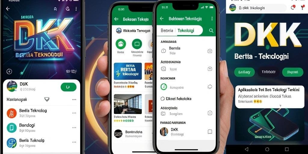 Tampilan antarmuka DKK yang sederhana dan informatif.