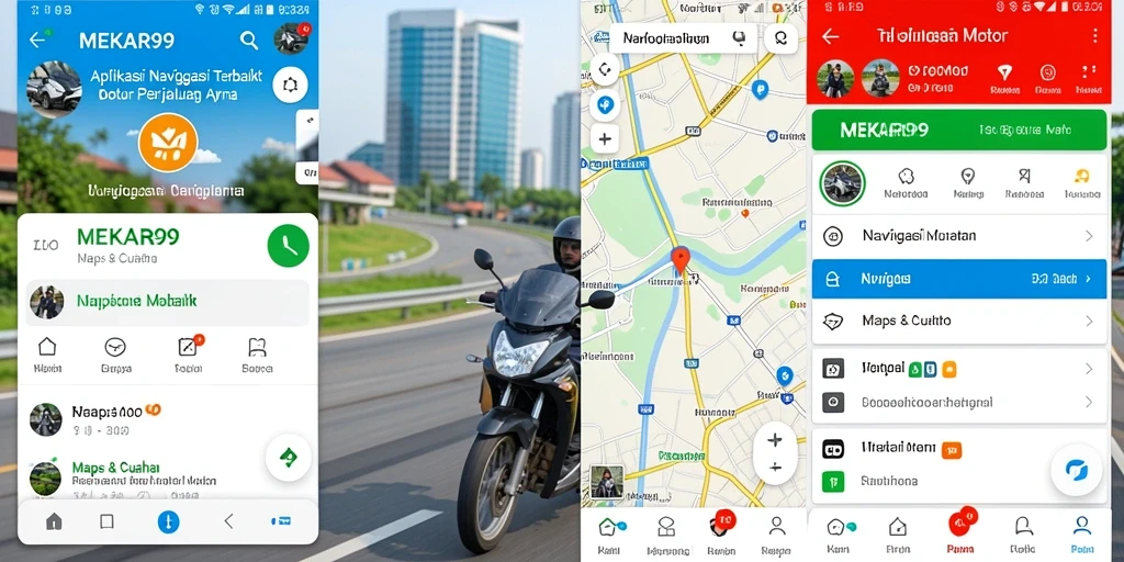 Antarmuka MEKAR99 dengan fitur navigasi motor yang intuitif.