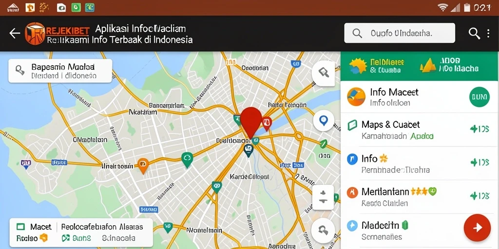 Antarmuka pengguna REJEKIBET menampilkan kondisi lalu lintas secara real-time.
